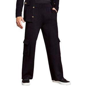 Royalty By Maluma Mens Jacquard Knit Flared Pants Size XL